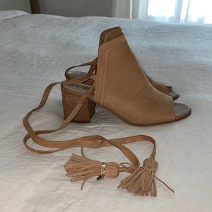 Sam Edelman Sampson- leather chunky heel lace up sandals- 9